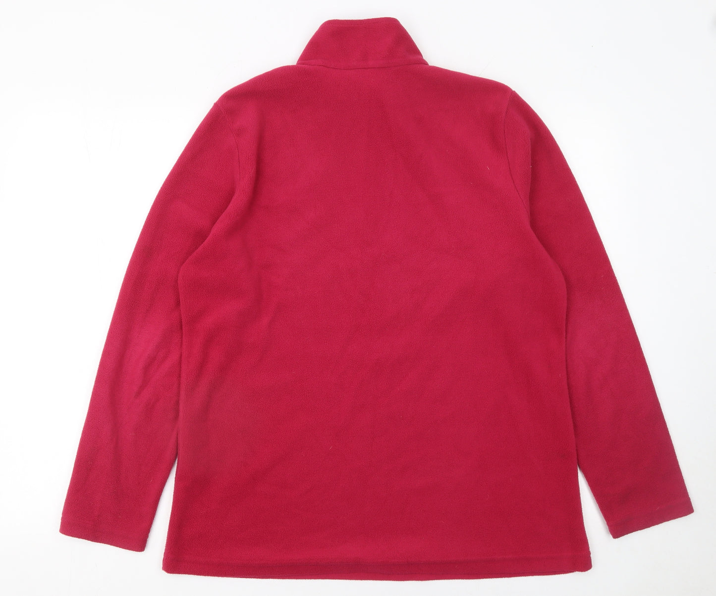 Regatta Women’s Red Fleece 1/4 Zip Pullover Sweatshirt UK 14
