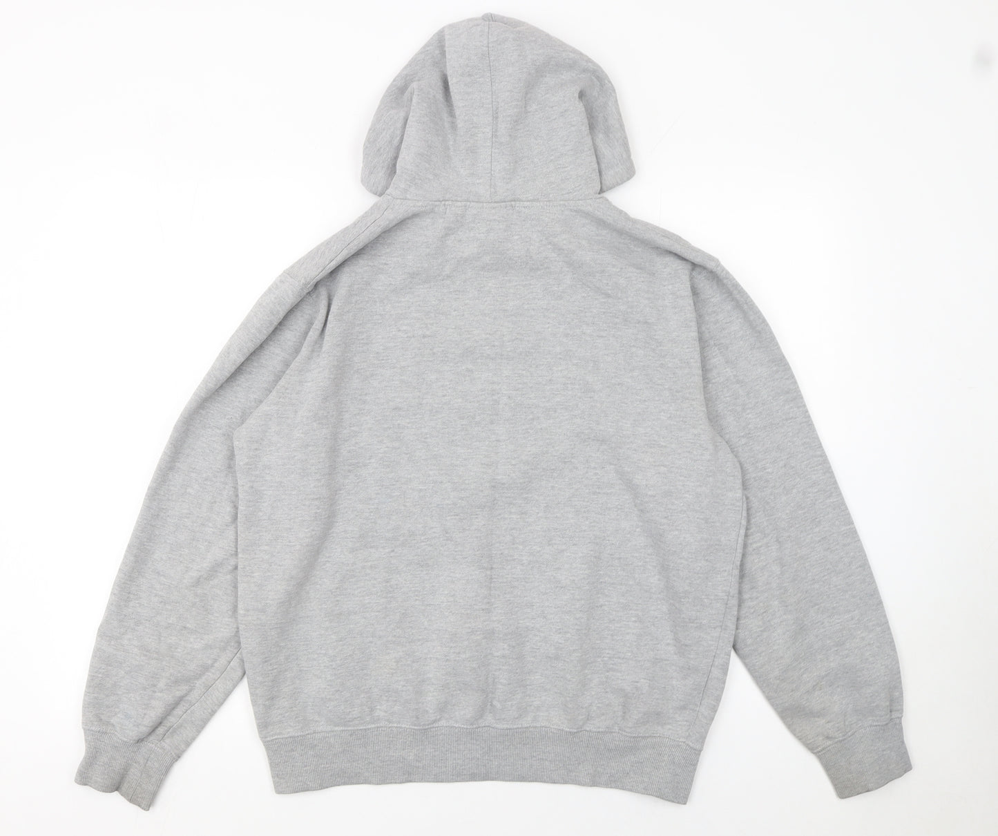 Fila Mens Grey Pullover Hoodie M Logo Fleece Sportswear