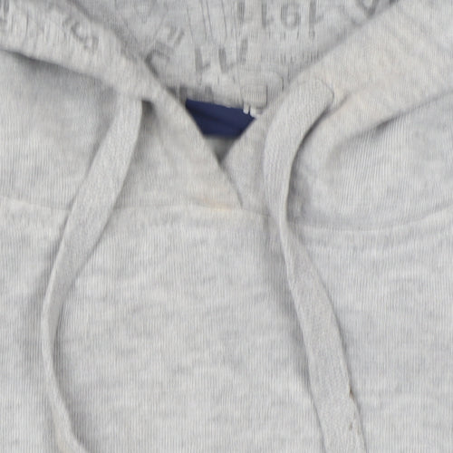 Fila Mens Grey Pullover Hoodie M Logo Fleece Sportswear