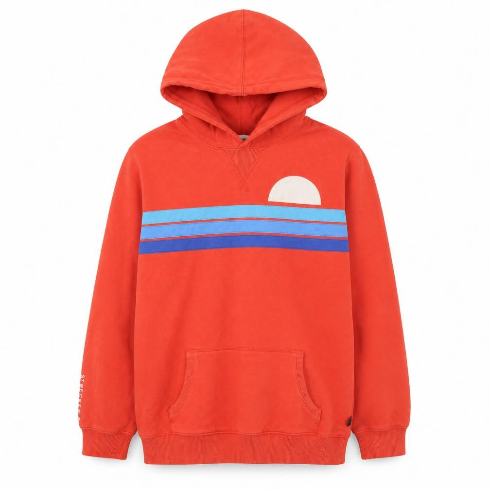 St. Bert's Girls Red Pullover Hoodie 11-12 Years Cotton Graphic Sweatshirt