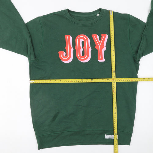 Stanley/Stella Womens Green JOY Sweatshirt Size M Organic Cotton Blend