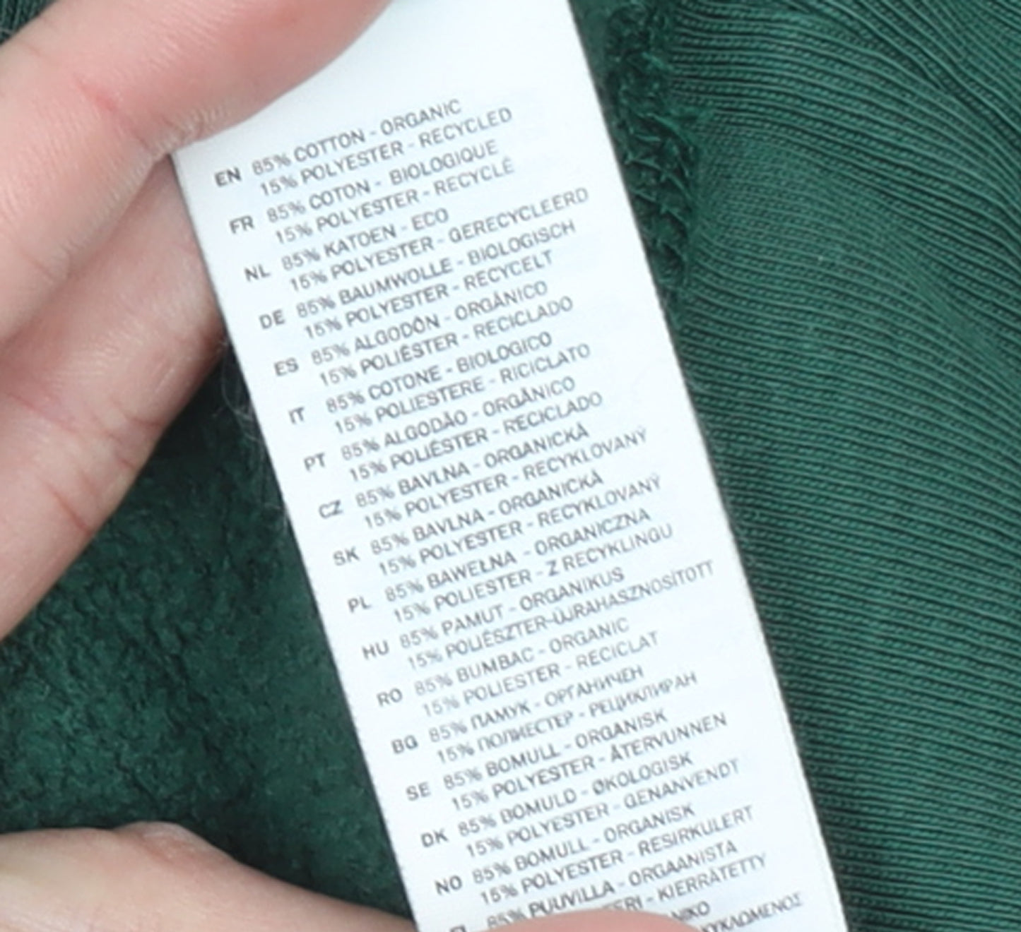 Stanley/Stella Womens Green JOY Sweatshirt Size M Organic Cotton Blend