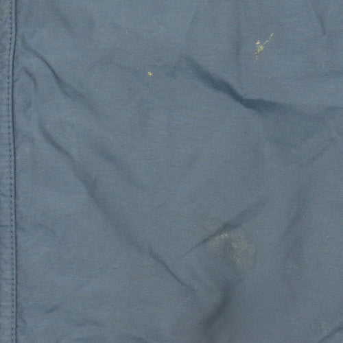 Kappa Men's Blue Nylon Lined Mid-Length Sports Jacket Size M