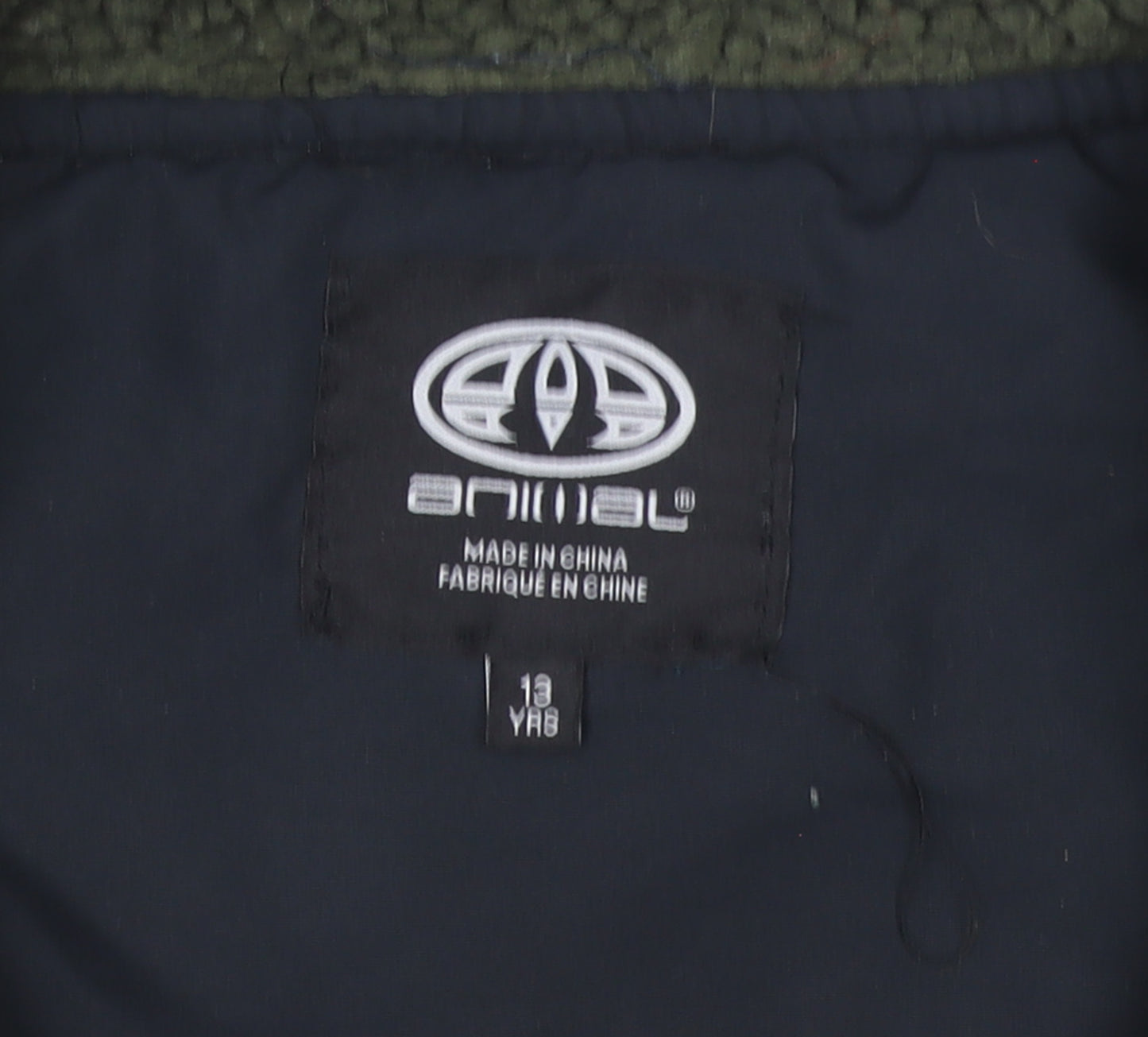Animal Boys Green Fleece Bodywarmer Gilet 13 Years Full Zip Outdoor Vest