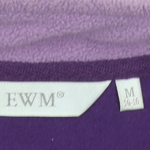 EWM Womens Purple Fleece Zip Waistcoat Bodywarmer Size 14