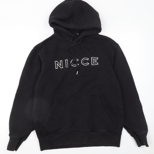 Nicce Men's Black XS Pullover Hoodie Embroidered Logo