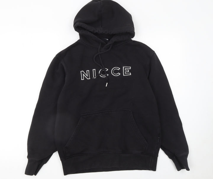 Nicce Men's Black XS Pullover Hoodie Embroidered Logo