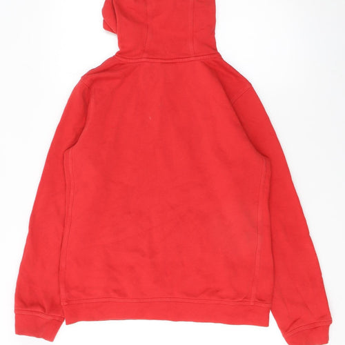 Nike Boys Red Pullover Fleece Hoodie XL 158–170cm Logo Sportswear