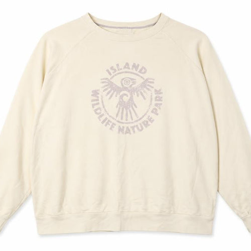 Marks and Spencer Women Beige Island Wildlife Nature Park Cotton Sweatshirt Size 22