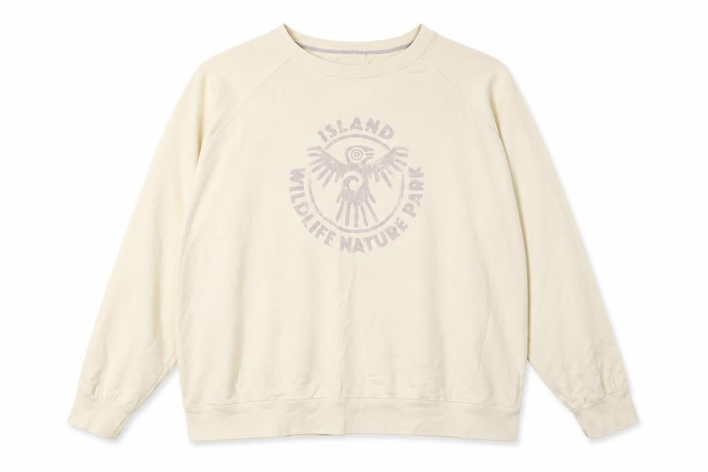 Marks and Spencer Women Beige Island Wildlife Nature Park Cotton Sweatshirt Size 22