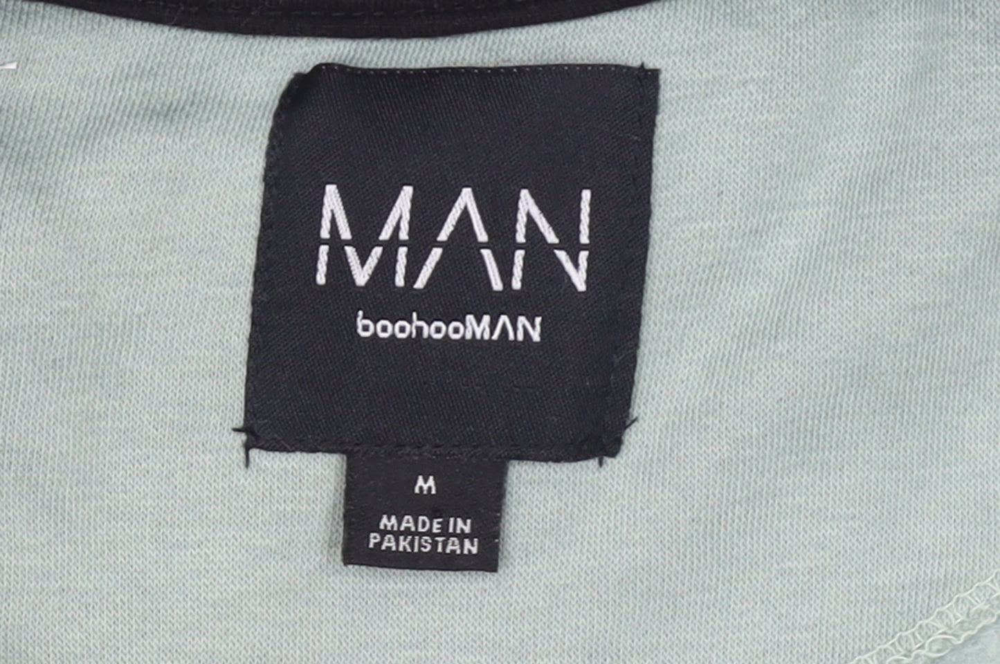 boohooMAN Men’s Green Full Zip Sweatshirt M Regular Fit