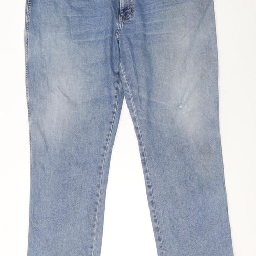 Wrangler Men's Blue Regular Fit Straight Denim Jeans W44 L32
