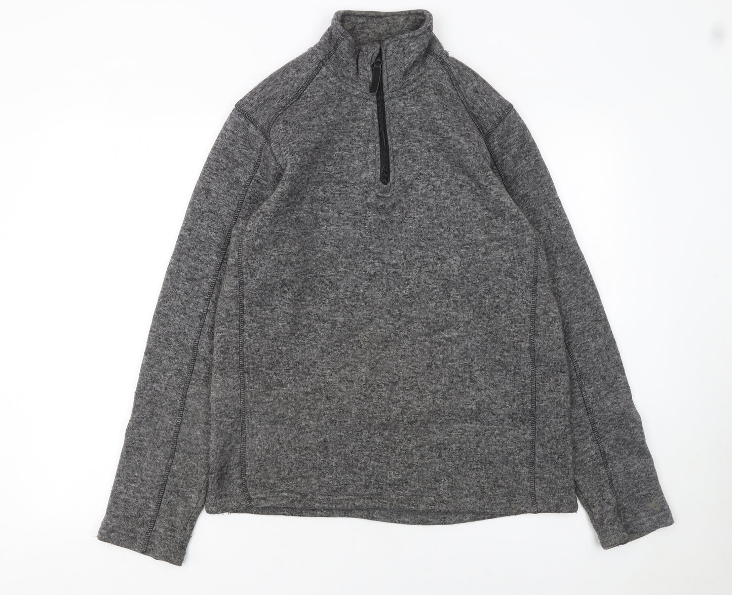 Mountain Warehouse Men's Grey 1/4 Zip Fleece Sweatshirt M