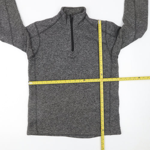 Mountain Warehouse Men's Grey 1/4 Zip Fleece Sweatshirt M