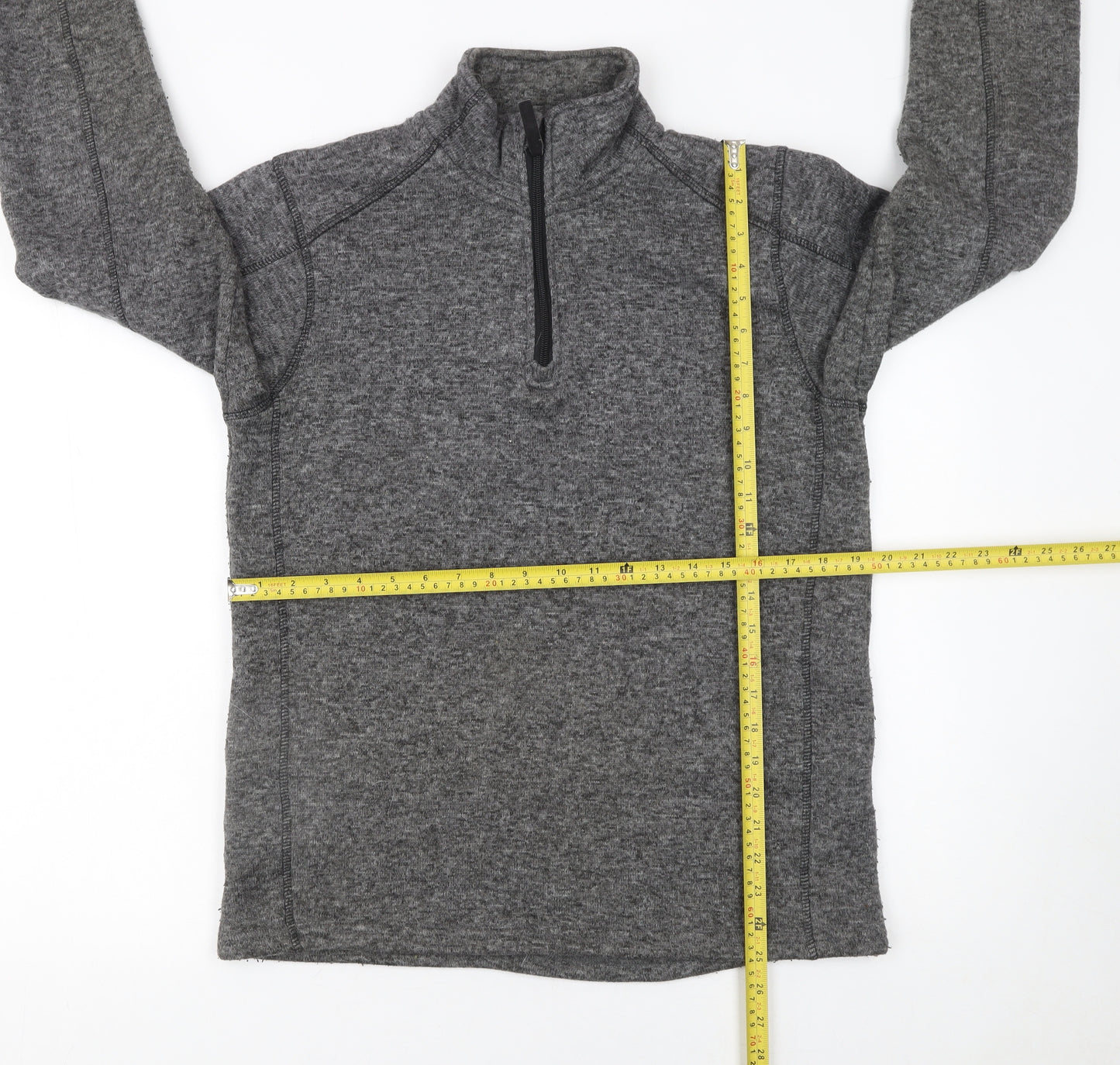Mountain Warehouse Men's Grey 1/4 Zip Fleece Sweatshirt M