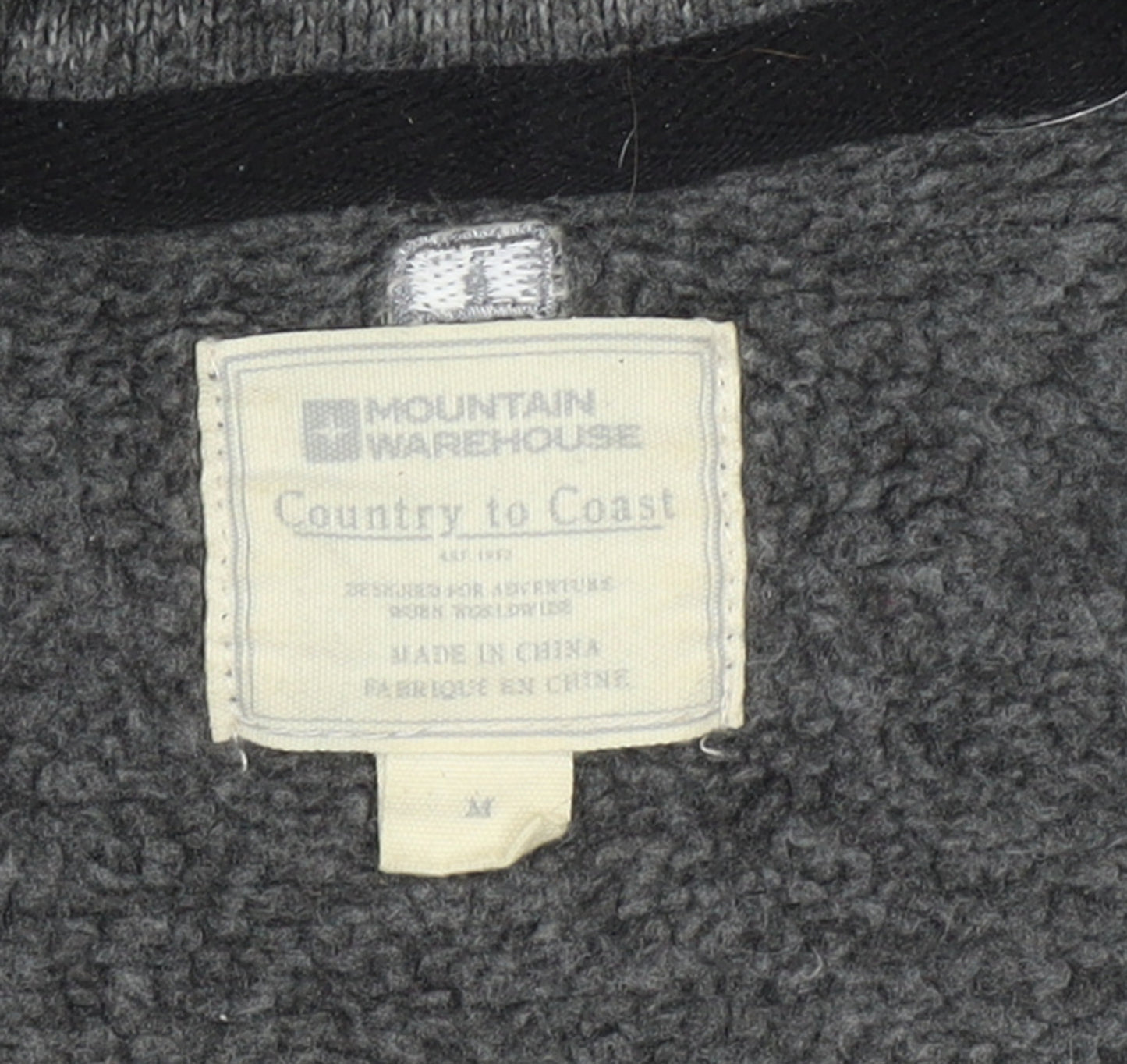 Mountain Warehouse Men's Grey 1/4 Zip Fleece Sweatshirt M