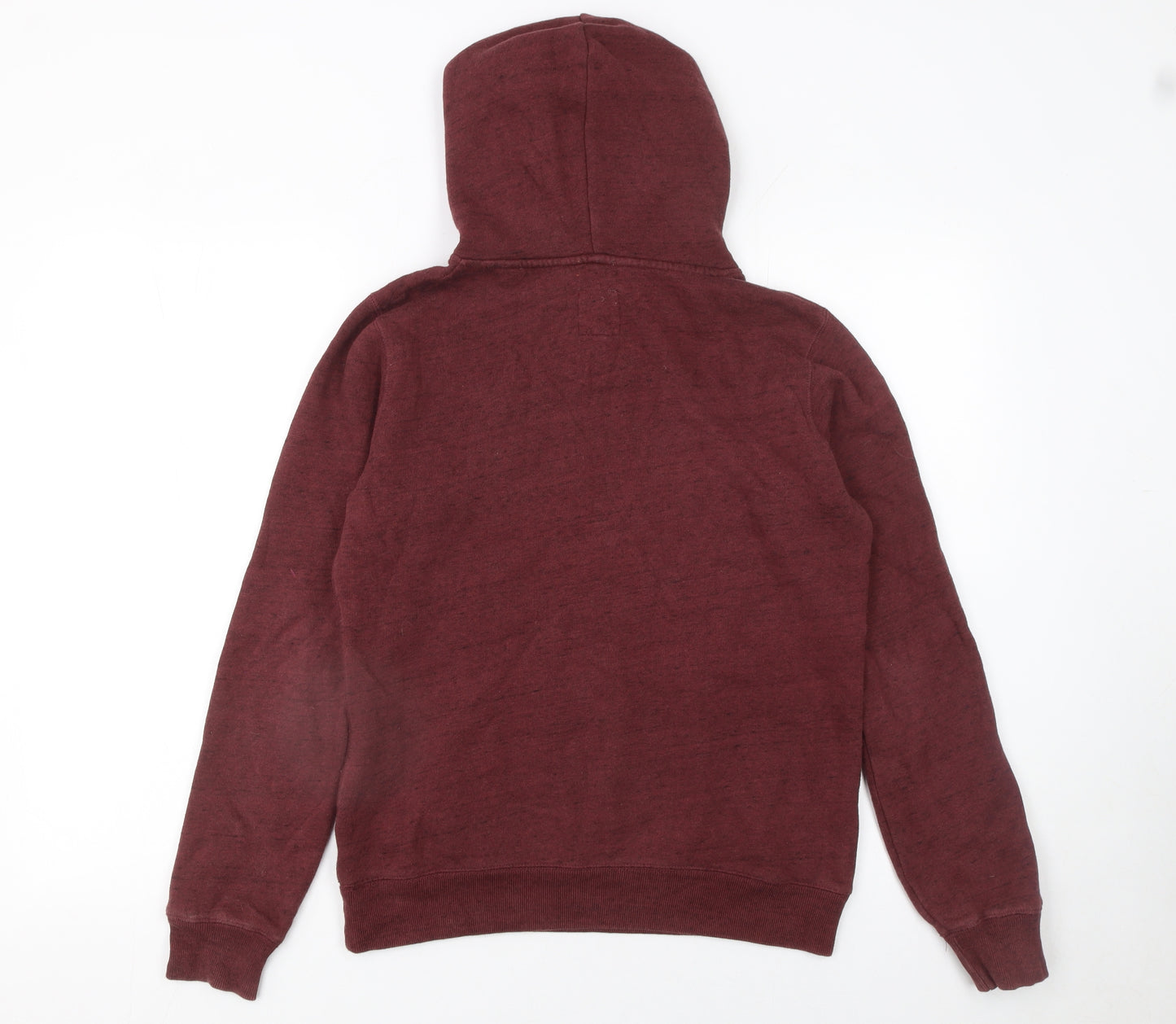 Jack Wills Womens Burgundy Hoodie UK 8 Pullover Cotton Blend Casual