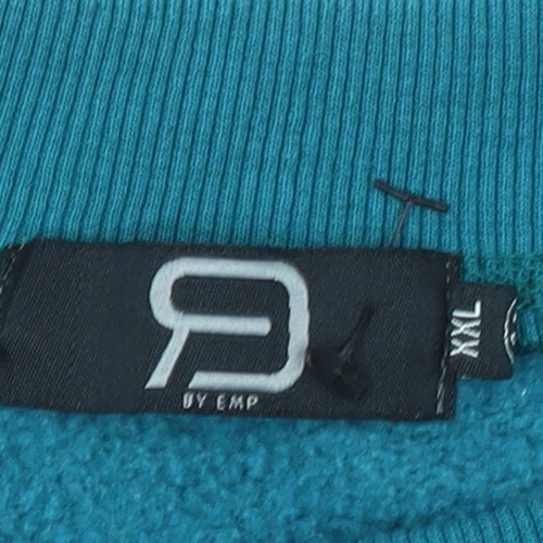 BY EMP Women’s Teal Crew Neck Pullover Sweatshirt XXL