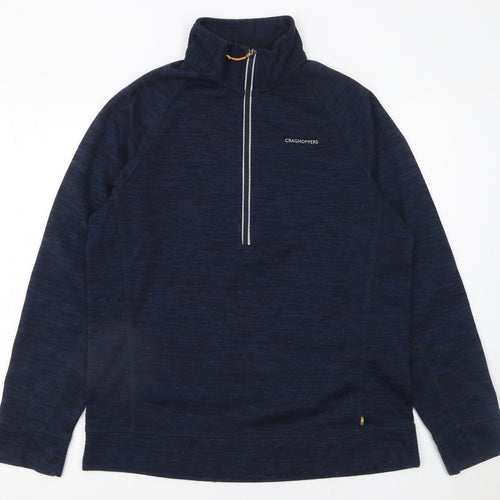 Craghoppers Men's Blue Fleece Half Zip Pullover Sweatshirt M