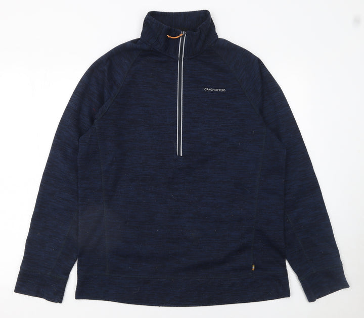 Craghoppers Men's Blue Fleece Half Zip Pullover Sweatshirt M
