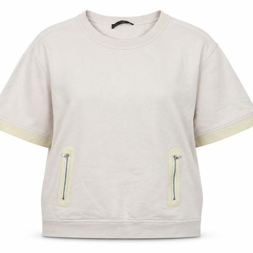 Diesel Black Gold Women’s Beige Short Sleeve Pullover Sweatshirt S