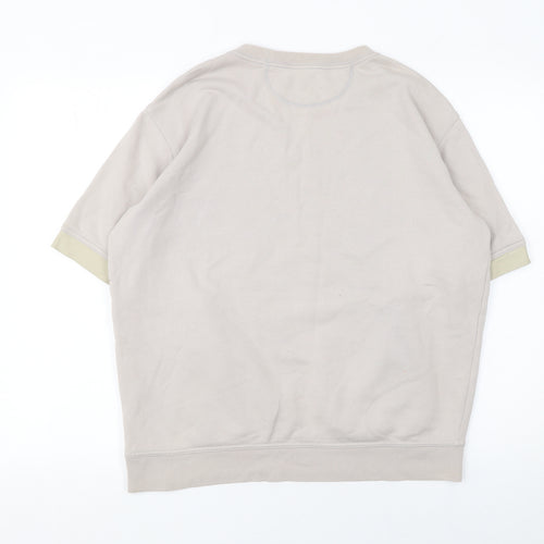 Diesel Black Gold Women’s Beige Short Sleeve Pullover Sweatshirt S