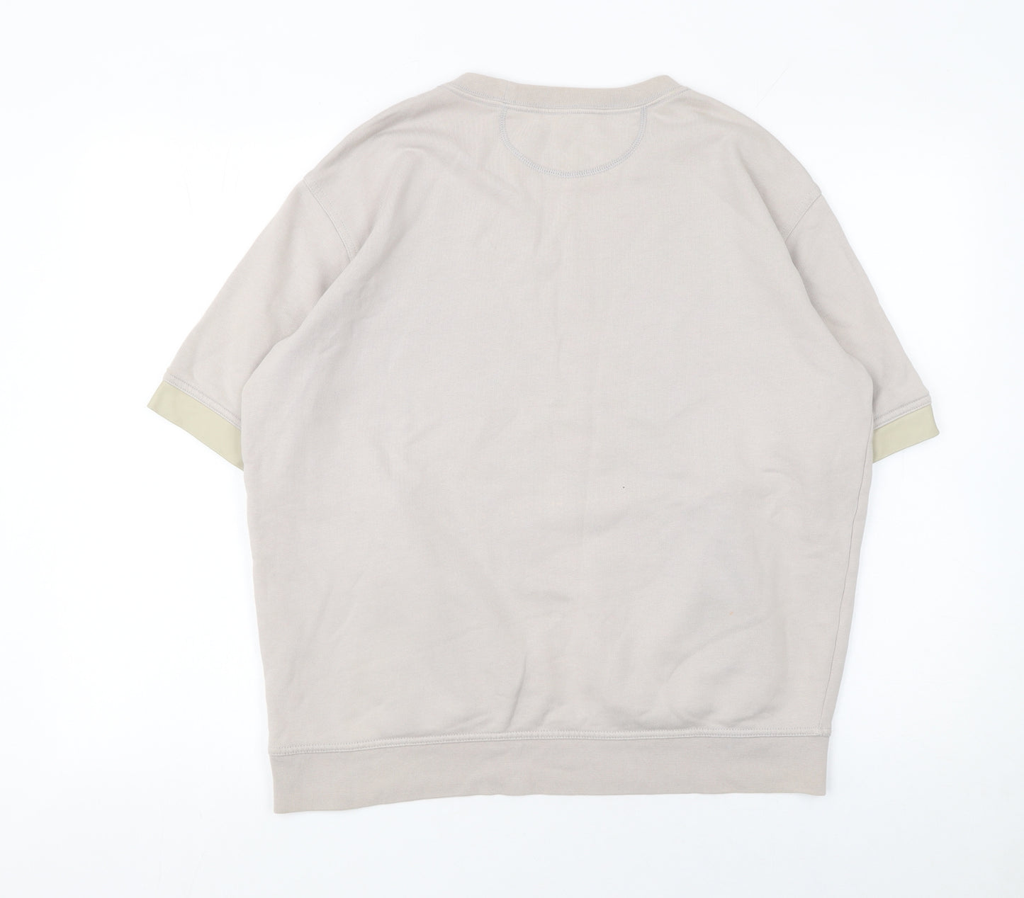 Diesel Black Gold Women’s Beige Short Sleeve Pullover Sweatshirt S