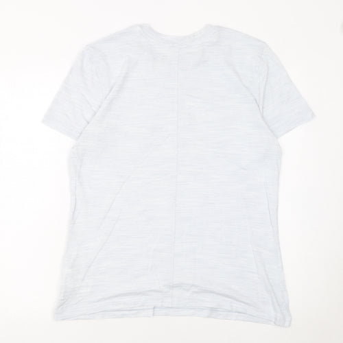 Reebok Men's White XL Sports Graphic Print T-Shirt