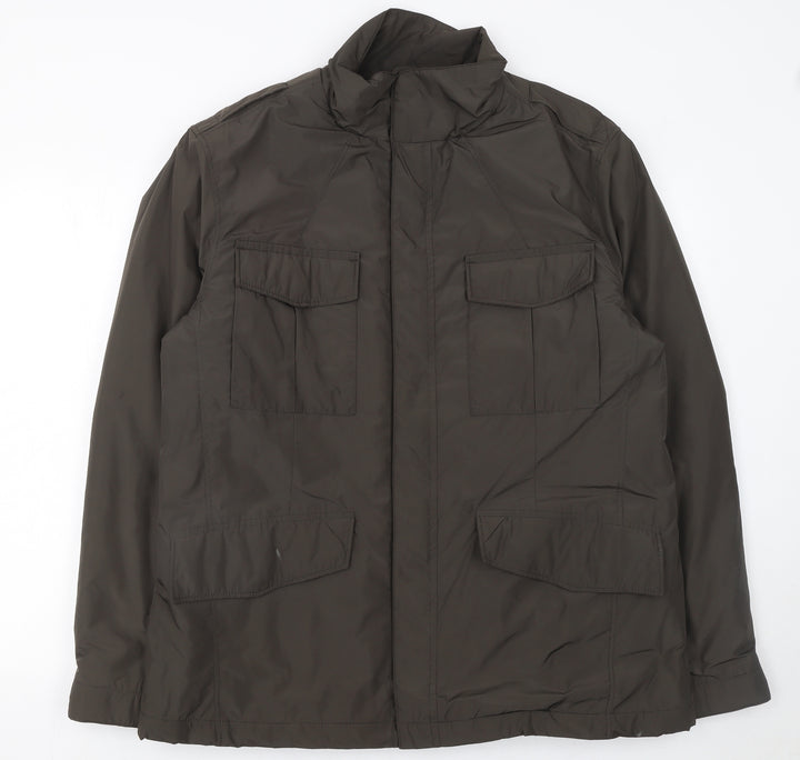 Marks and Spencer Men's Dark Taupe Waterproof Polyester Jacket L 41-43in