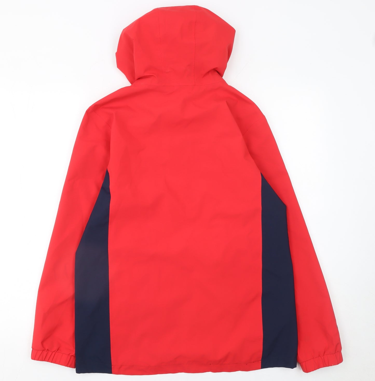 Sprayway Boys Red & Navy Waterproof Hooded Rain Coat Jacket 12-13 Years