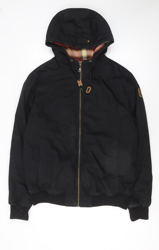 Element Men’s Black Hooded Bomber Jacket M Wolfeboro Collection