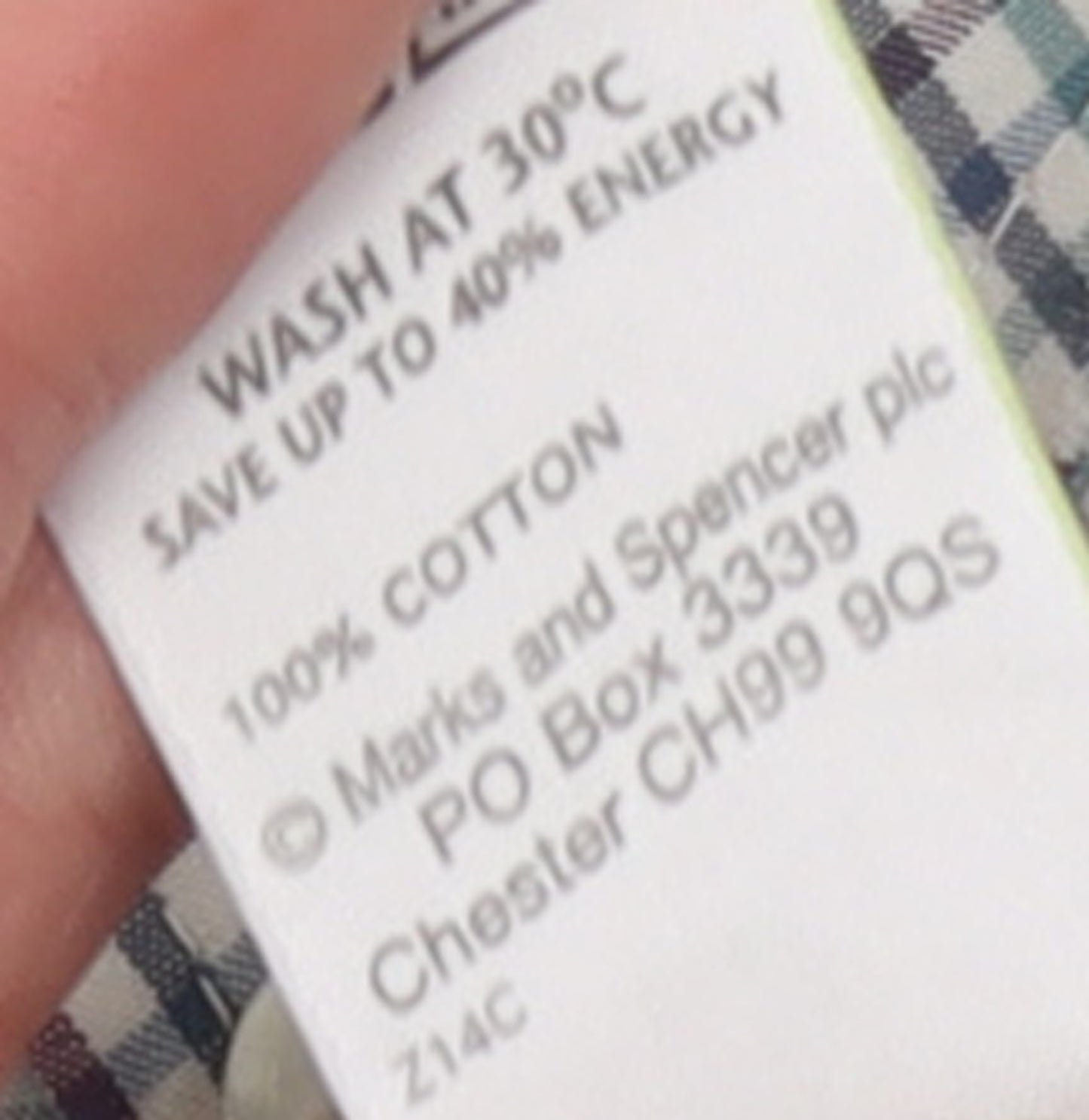 Marks and Spencer Men's Multicoloured Check Short Sleeve Cotton Shirt S