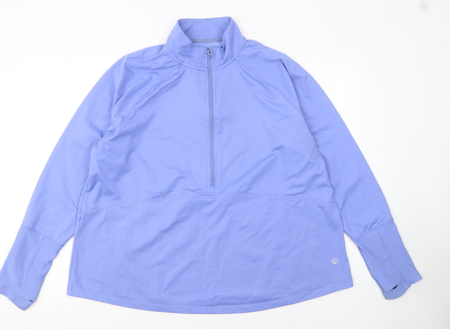 Dunnes Stores Women’s Blue 1/2 Zip Pullover Sweatshirt XL