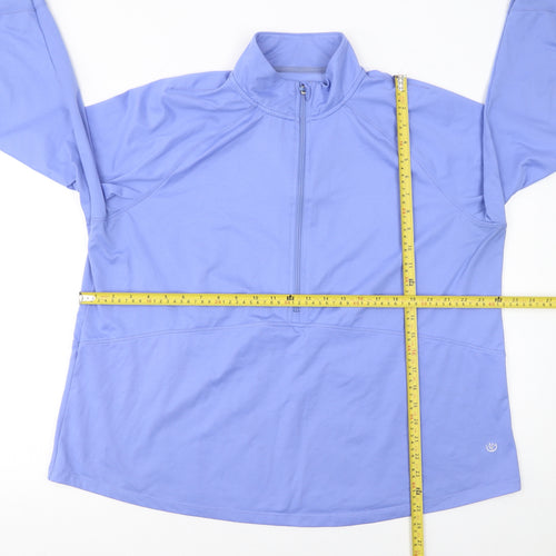 Dunnes Stores Women’s Blue 1/2 Zip Pullover Sweatshirt XL