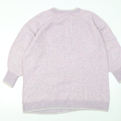 Next Women Pink Sequin Christmas Tree XL Pullover Jumper