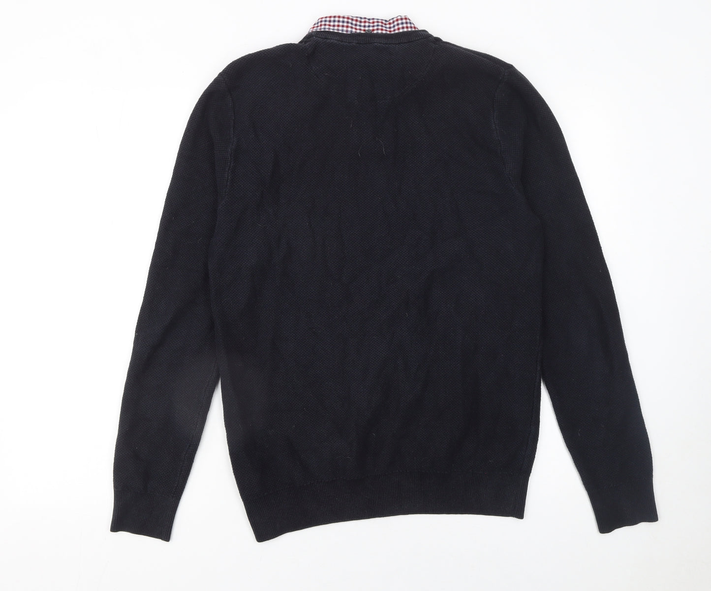 Next Men’s Black Cotton Crew Neck Pullover Jumper M
