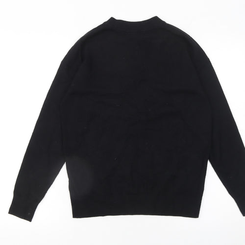 Marks and Spencer Women’s Black Believe Christmas Jumper Size S