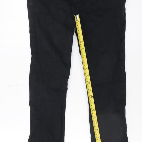 Next Womens Black Skinny Jeans Size 11 Slim Mid Rise Denim Stretch