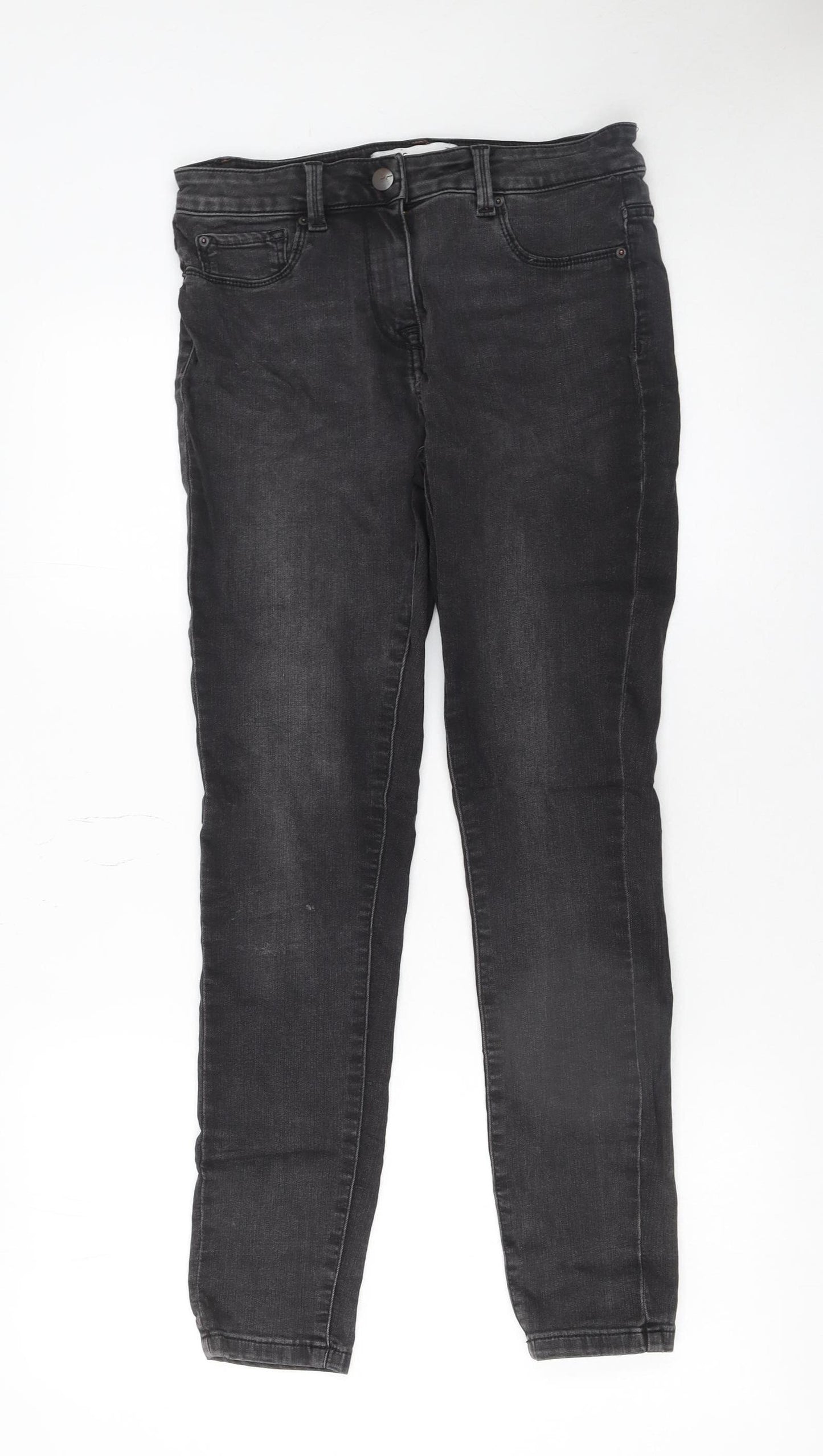 Next Women's Black Skinny Jeans Size 10R Stretch Denim