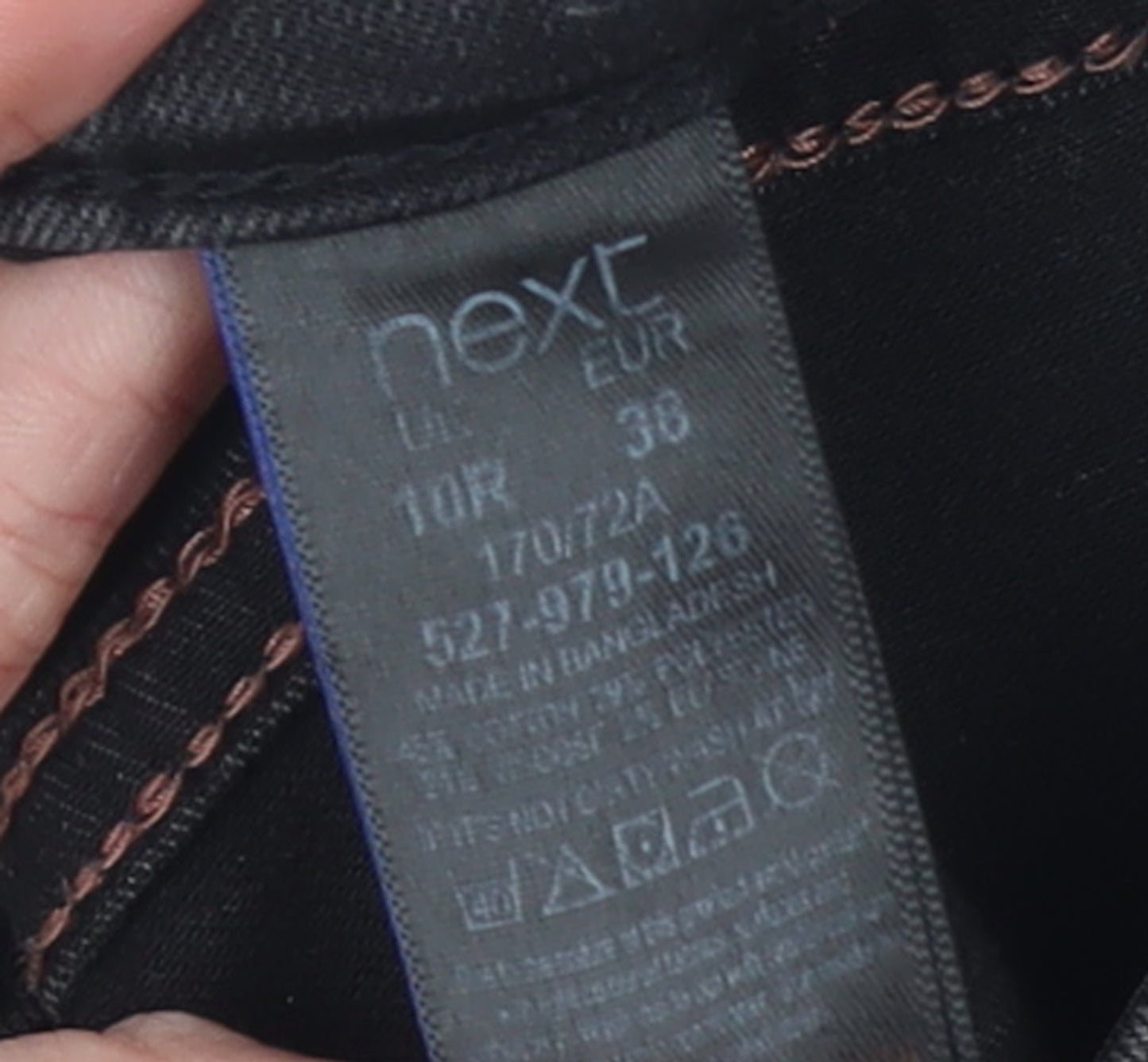 Next Women's Black Skinny Jeans Size 10R Stretch Denim