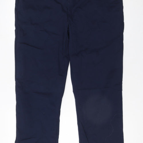 Dunnes Stores Men's Blue Chino Trousers 36W 33L Regular Fit