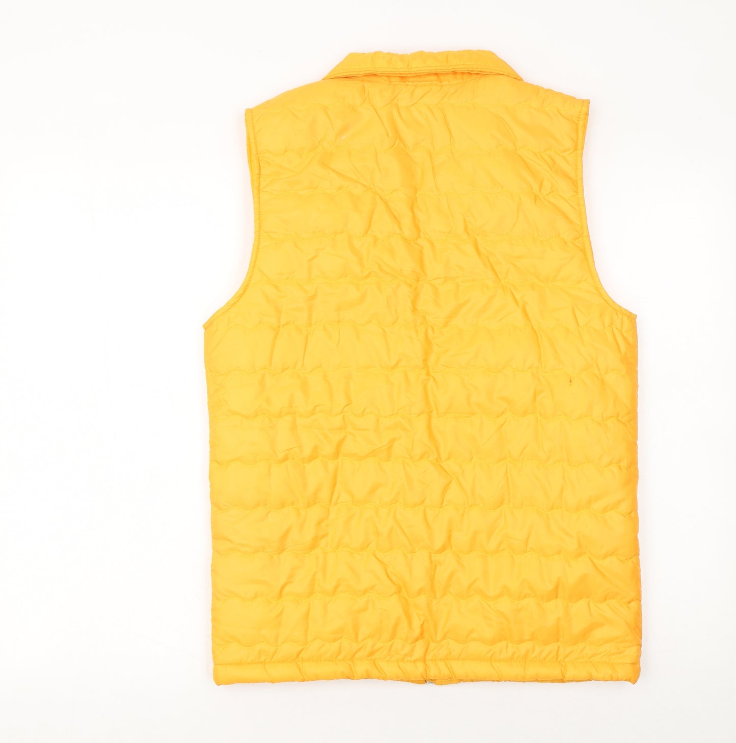 Aviator London Women's Yellow Puffer Waistcoat Size S Lightweight