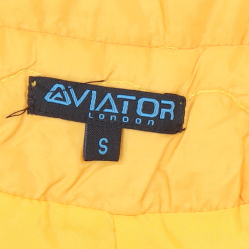 Aviator London Women's Yellow Puffer Waistcoat Size S Lightweight