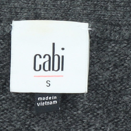 Cabi Womens Grey V-Neck Button Cardigan Jumper Size S