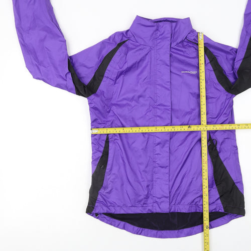 Muddyfox Womens Purple Cycling Windbreaker Jacket Size 10 Lightweight