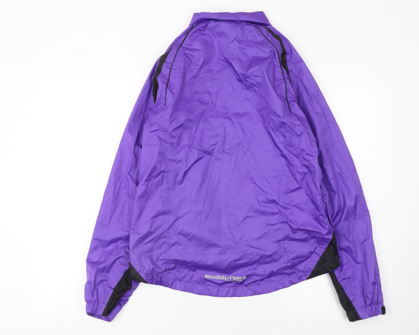 Muddyfox Womens Purple Cycling Windbreaker Jacket Size 10 Lightweight