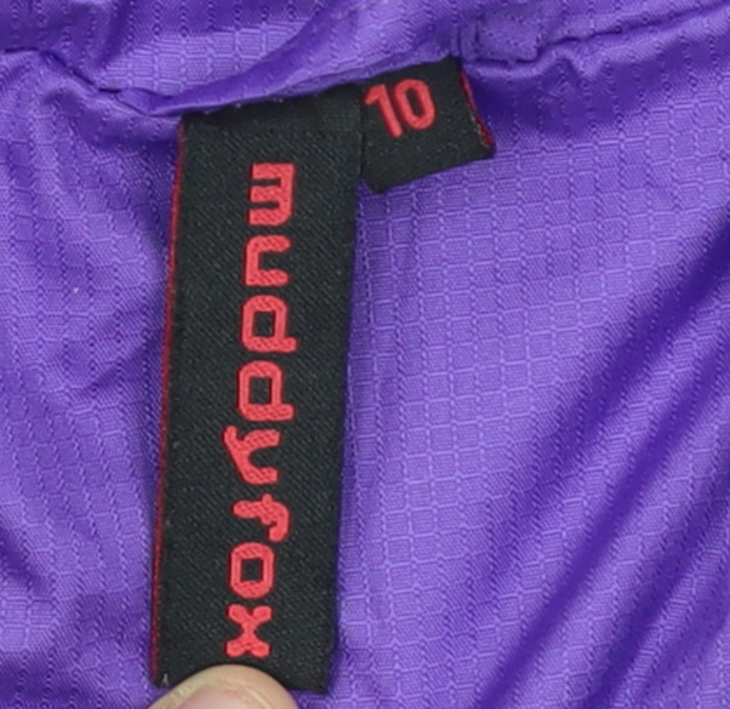 Muddyfox Womens Purple Cycling Windbreaker Jacket Size 10 Lightweight