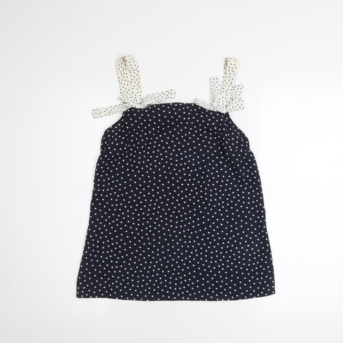 Savida Women’s Blue Polka Dot Camisole Tank Top XS