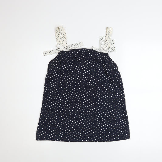 Savida Women’s Blue Polka Dot Camisole Tank Top XS