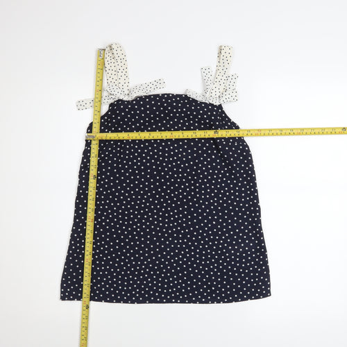 Savida Women’s Blue Polka Dot Camisole Tank Top XS